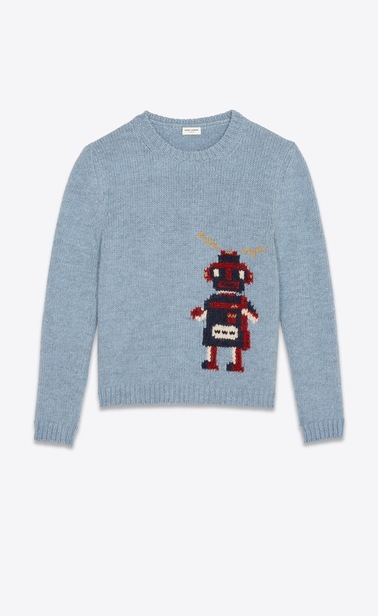 Robot jacquard sweater
